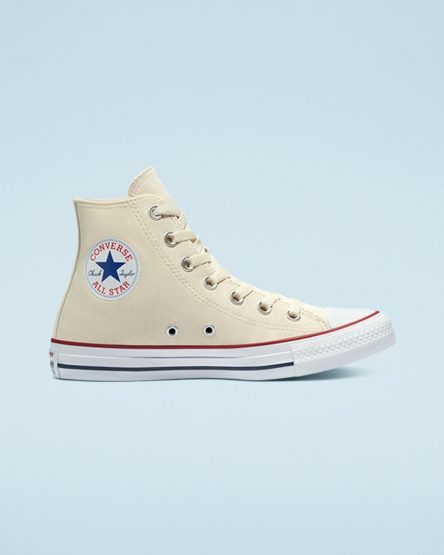 Women's Converse Chuck Taylor All Star Classic High Top Shoes Beige White | AU E1869U